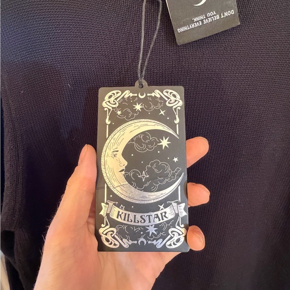 Killstar Midnight Black Gothic Top - Picture 3 of 4